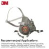 3M Half Facepiece Reusable Respirator 6100
