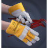 Heavy Duty Durable Cow Split Leather Working Gloves