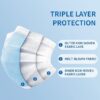 Non-Woven 3-ply disposable face mask