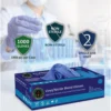 Powder free nitrile vinyl examination gloves