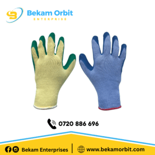 latex-coated crinkle gloves