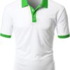 2 Tone Polo Collar T Shirts