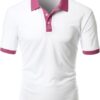 2 Tone Polo Collar T Shirts3