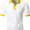 2 Tone Polo Collar T Shirts4