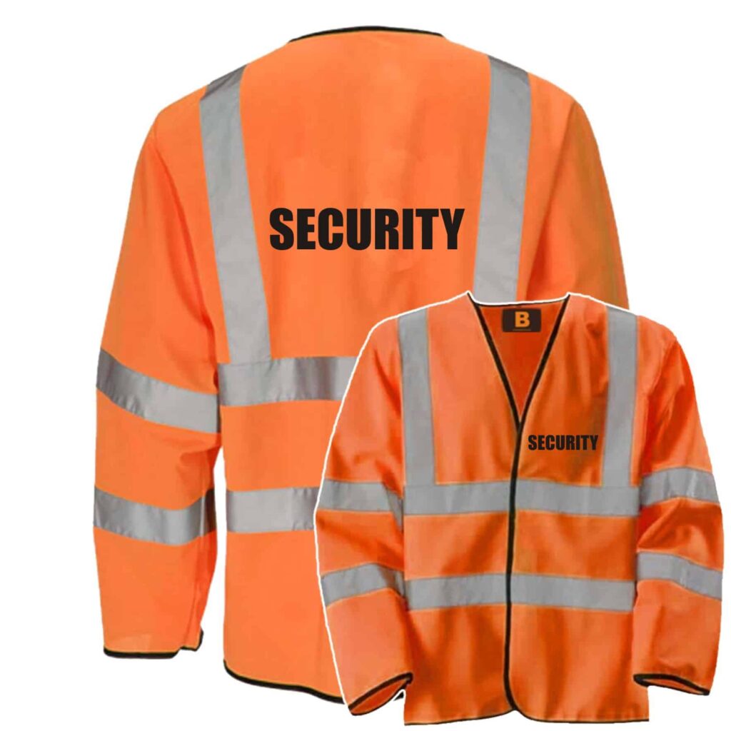 SECURITY LONG SLEEVE HI VIS VEST