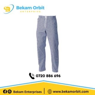 Unisex Checked Chef Trousers