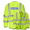 SECURITY LONG SLEEVE HI VIS VEST