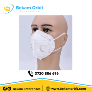 KN95 White Valved Face Safety Mask in nairobi and kenya for sale affordable and high quality