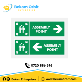 Fire assembly point signage