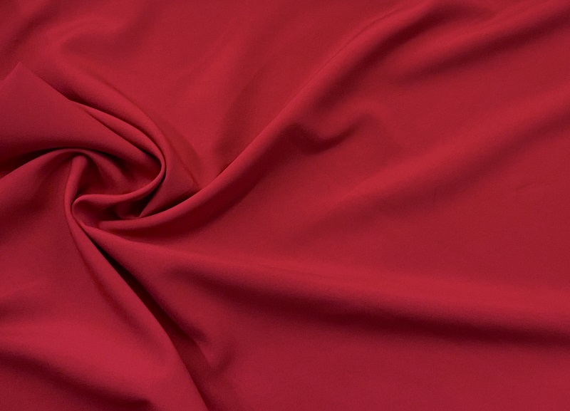 Mint Bi-Stretch Fabric in red