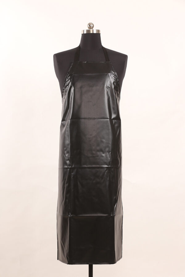 Black PVC tarpaulin plastic aprons