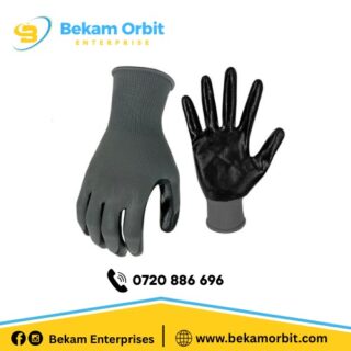 Nitrile Grip Gloves Gray