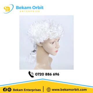 White Curly Lawyer Wig for Kids