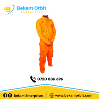 Buy plain Orange Polytwill Cargo Overalls in Nairobi Kenya from the best overall suppliers