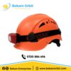 Orange LED Safety Helmet with Light