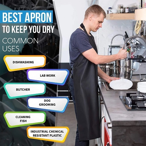 Waterproof PVC Aprons in use