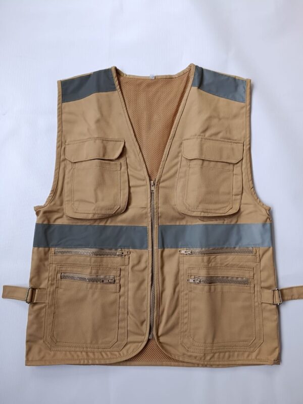 beige Reflective Field Jackets