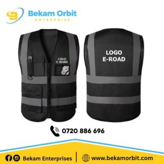 black reflective vest