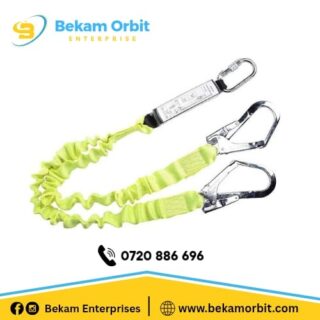 elasticated webbing lanyard