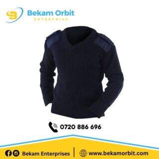 navy blue security guard pullover