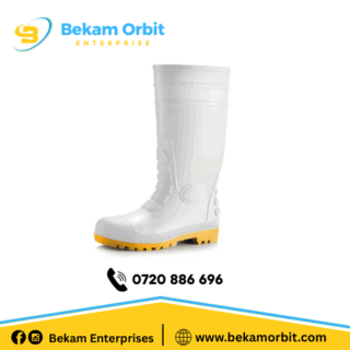 Food Grade White Safety Gumboots S4