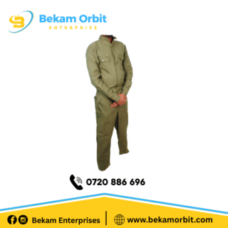 Plain Jungle Green Tetrex Polyester Overalls (Kenya)