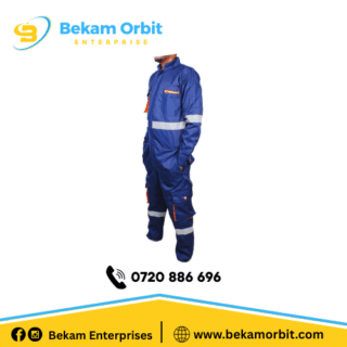 Reflective Navy Blue Cargo Overalls (Twill)