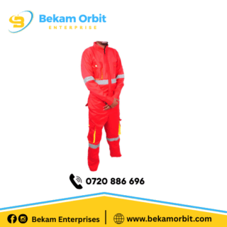 Reflective Red Cargo Overalls (Twill)