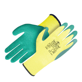 latex coated gloves