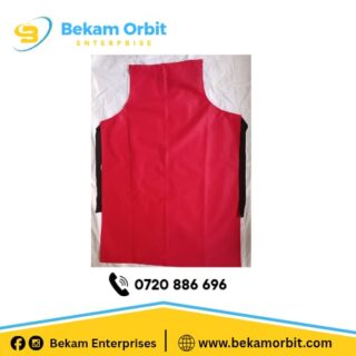 Red waterproof pvc apron kenya