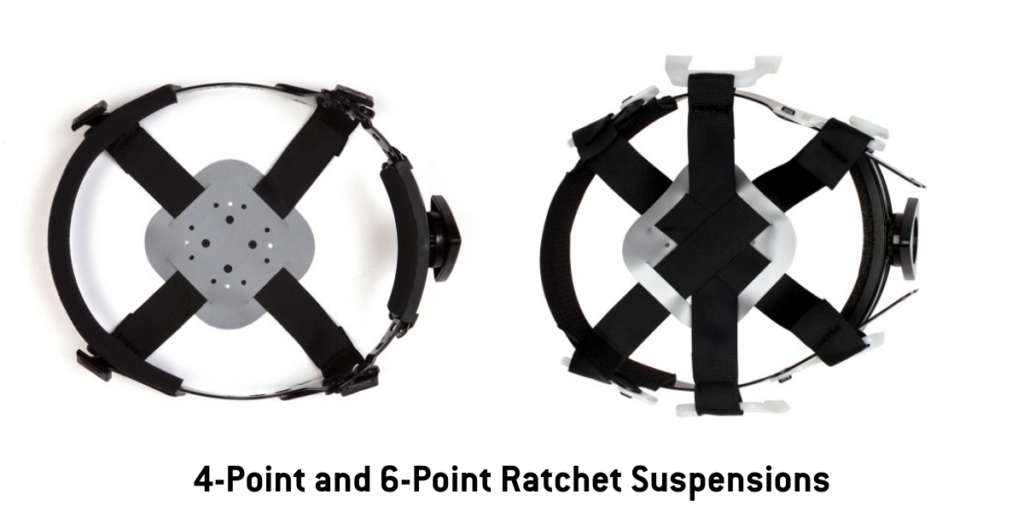 4 point and 6 point ratchet suspensions