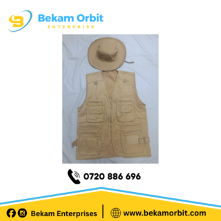 Khaki twill mission jacket