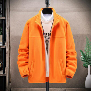 Adult orange fleece jacket