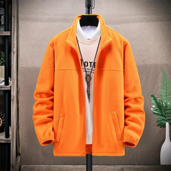 Adult orange fleece jacket