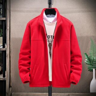 Adult red fleece jacket
