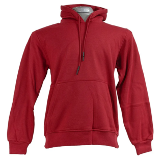 Cherry red hooded sweatshirts in Kenya with front kangaroo pocket and long sleeves