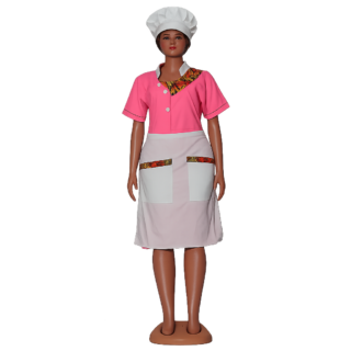 Househelp Uniforms in Nairobi – 3 Piece Dress Cap and Half Apron