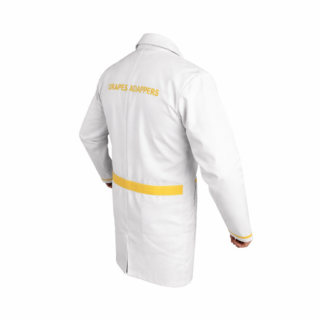 Lab dustcoat in Kenya made from soft smooth woven polyester fabric for professional laboratory wear