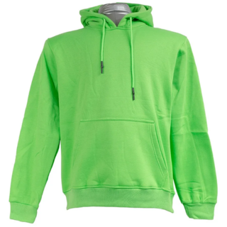Plain luminous green hoodie in Kenya with kangaroo pocket and hooded neck