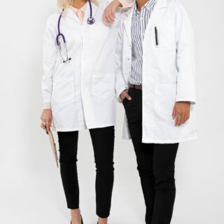Doctor dustcoat in Kenya made from soft smooth woven polyester fabric for professional medical wear