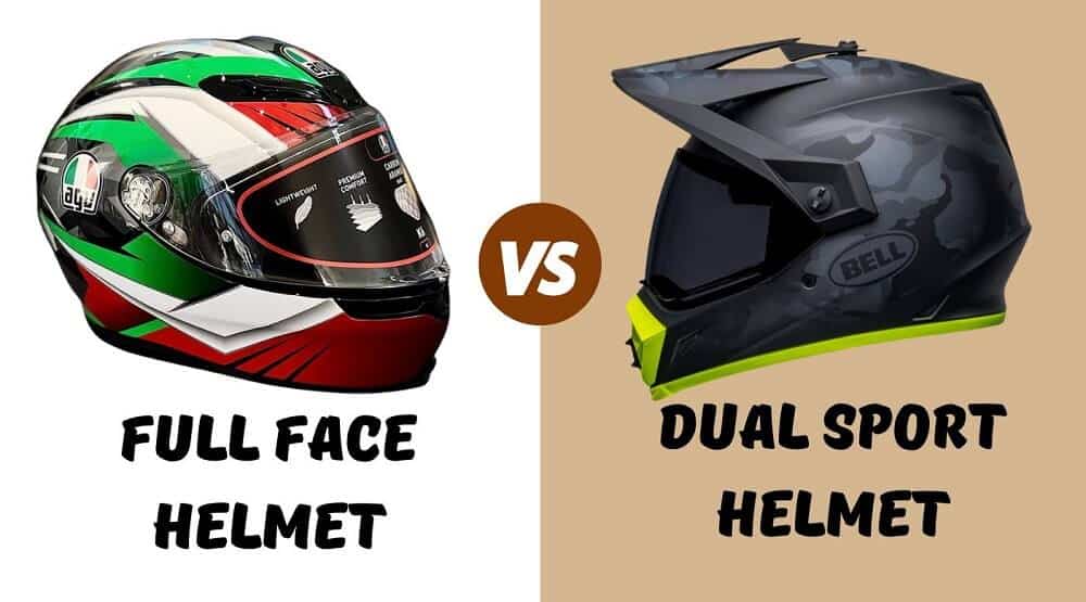 dual sport helmets vs full face helmets