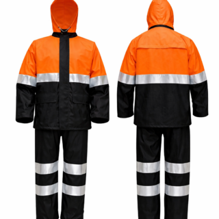 190T nylon rain suit Kenya waterproof coat and trouser set