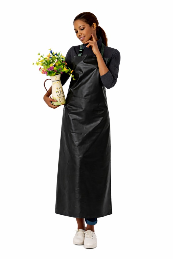 Black PVC waterproof apron Kenya full length industrial apron