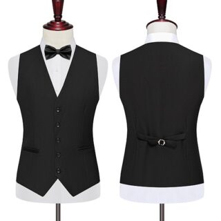 Black Waiter Waistcoat Kenya Professional Hospitality Service Vest