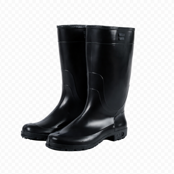 Black light duty gumboots Kenya waterproof everyday work boots
