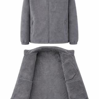 Charcoal grey fleece jacket in Kenya neutral professional warm layer