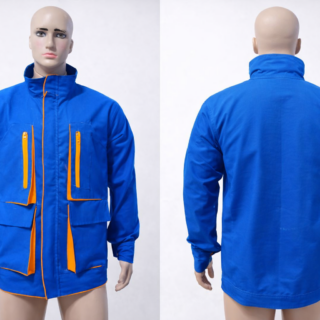 Custom engineer jacket Kenya made from twill fabric with optional reflector tape