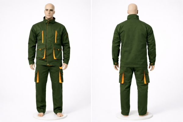 Custom industrial shirt and trouser Kenya made from twill fabric with optional reflector tape