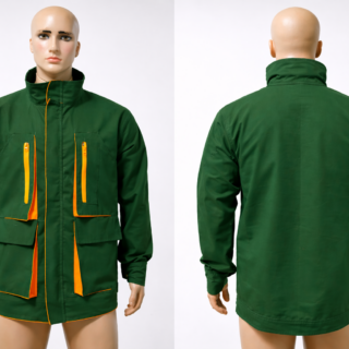 Custom workshop jacket Kenya made from twill fabric with optional reflector tape
