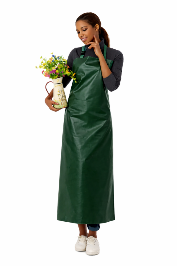 Dark Green PVC waterproof apron Kenya full length industrial apron